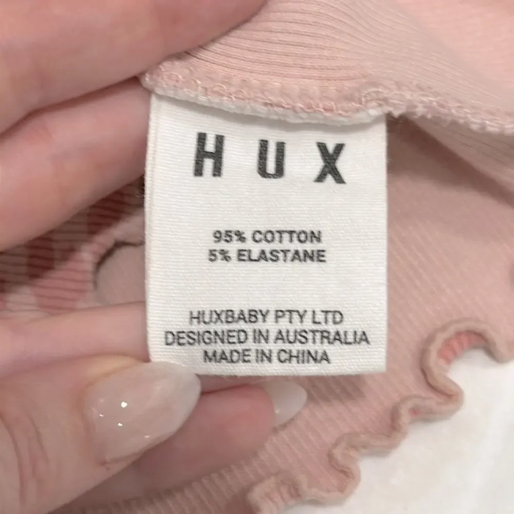 HuxBaby Animal Rib Tee + Short Set Sz 12-18 Pink Leopard Spring Summer MSRP $59